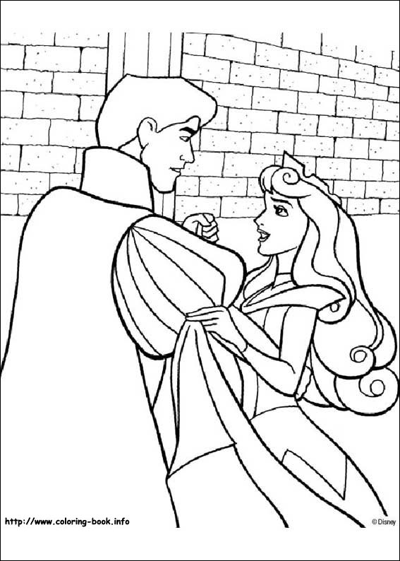 Sleeping Beauty coloring picture